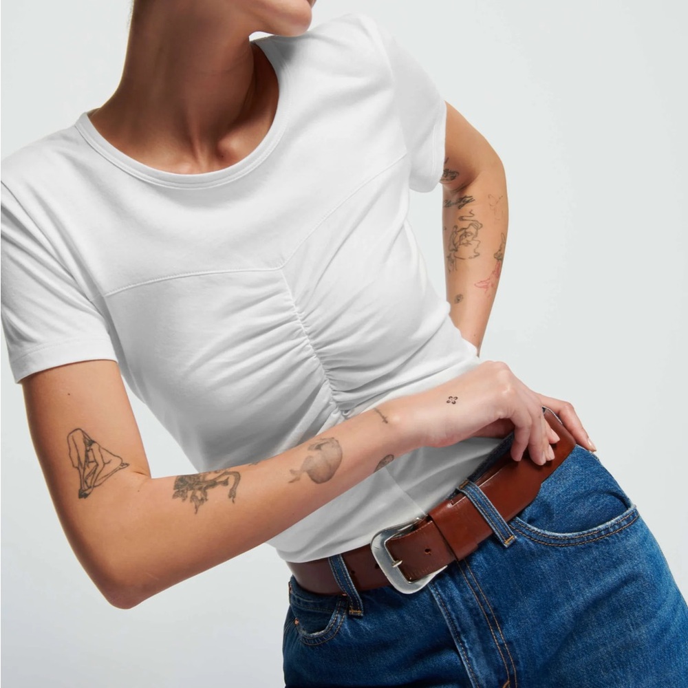 NWT Nation LTD Alina Ruched Tee